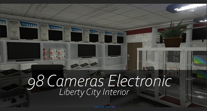 [MLO] 98 Cameras Electronic Store Interior for Liberty City Thumbnail
