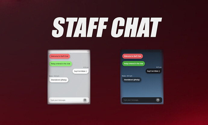 [PAID] [STANDALONE] Live Staff Chat - Mention Players, Smooth UI and more Thumbnail