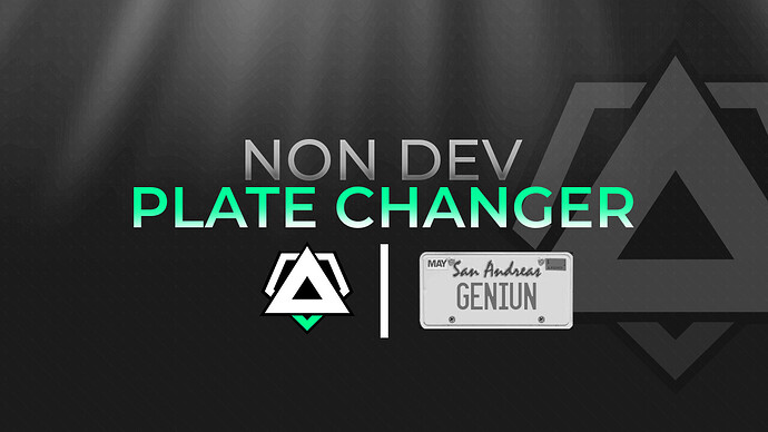 [PAID][QB/ESX] Plate Changer | geni_platechanger Thumbnail