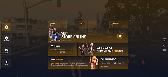 Pause Menu - Hydrus [PAID][ESX] Thumbnail