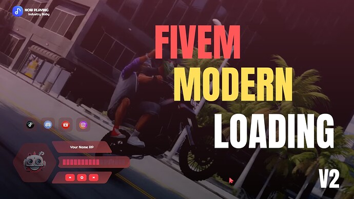 FiveM Modern Loading screen [Open source] Thumbnail