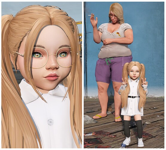 mk68_02 - CHILD GTA 5 BABY MOD FIVEM PED LITTLE GIRL PINI4A