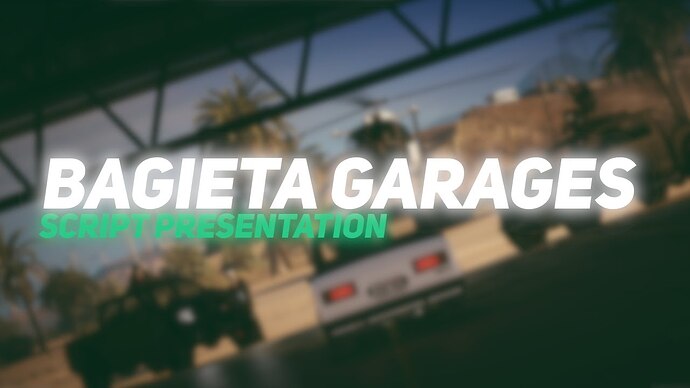 [PAID] [ESX] Bagieta Garages - Simple garages system Thumbnail