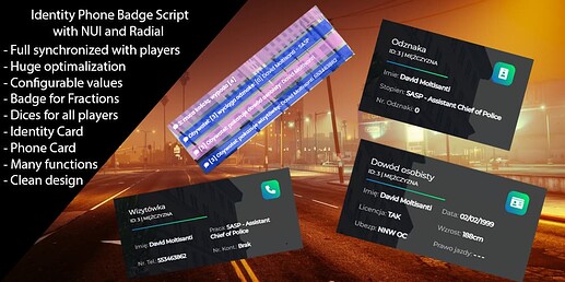 [ESX] [PAID] Identity Phone Badge Script with NUI and Radial Thumbnail