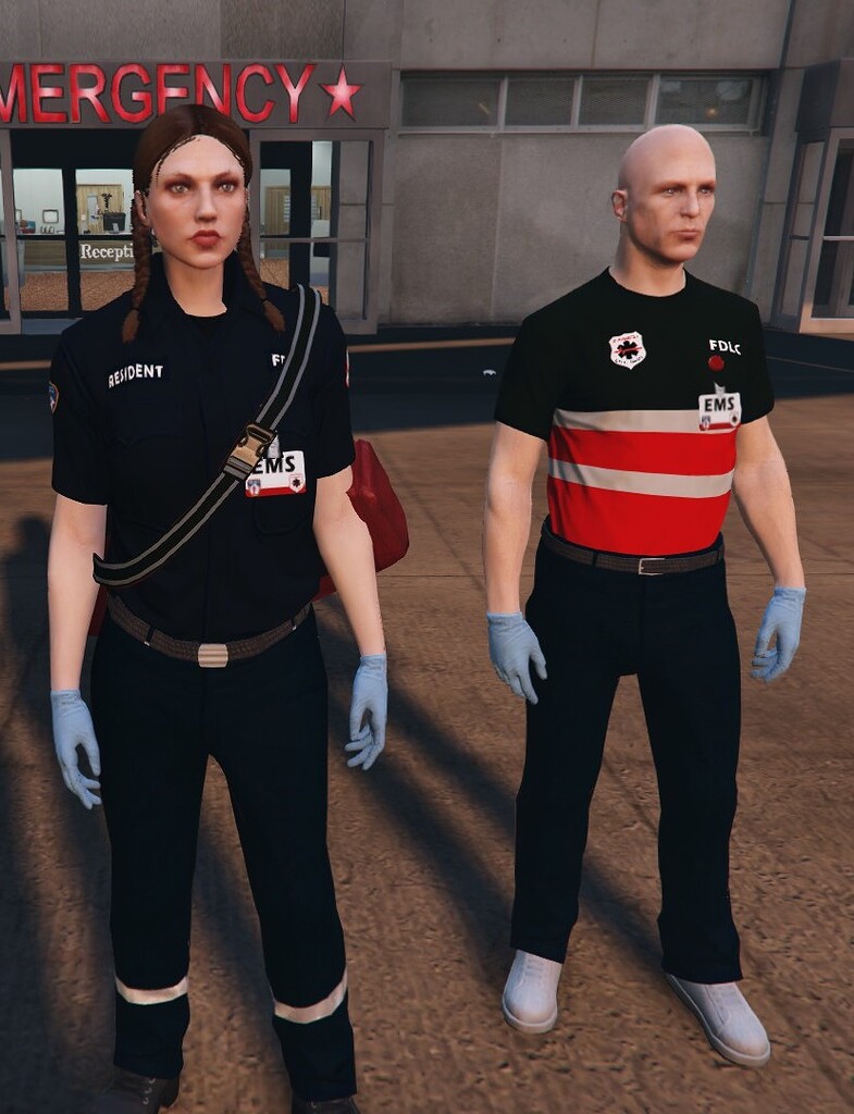 [CLOTHES] [PAID] Liberty City EMS Clothes pack / Pack de vêtement EMS