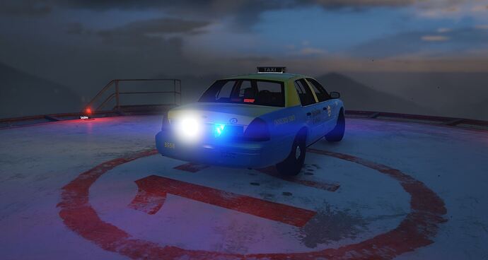 Undercover Police Taxi with Minimal or Maximum Frontal Lighting and Options for Rear Lighting thumbnail 3