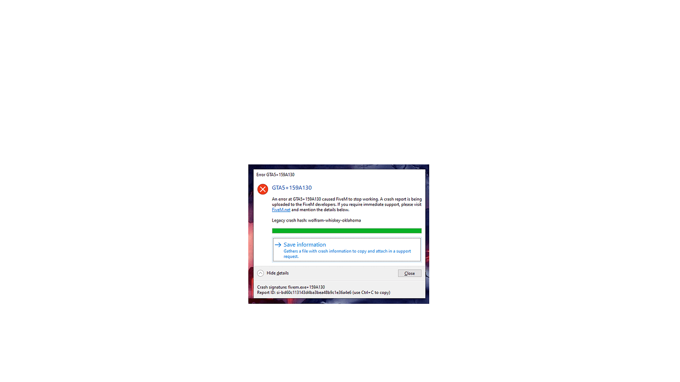 Help my fiveM crach - FiveM Client Support - Cfx.re Community