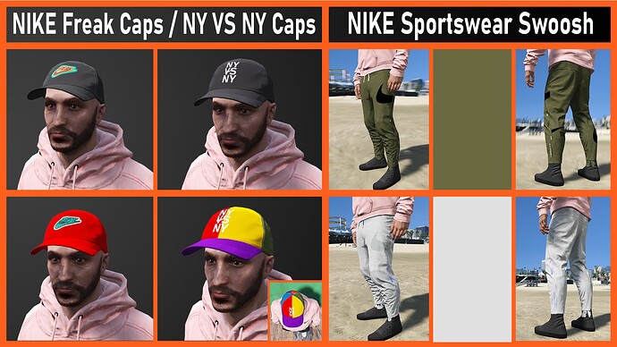 Caps + Sportswear Swoosh