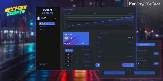 QBCore New Banking System Thumbnail