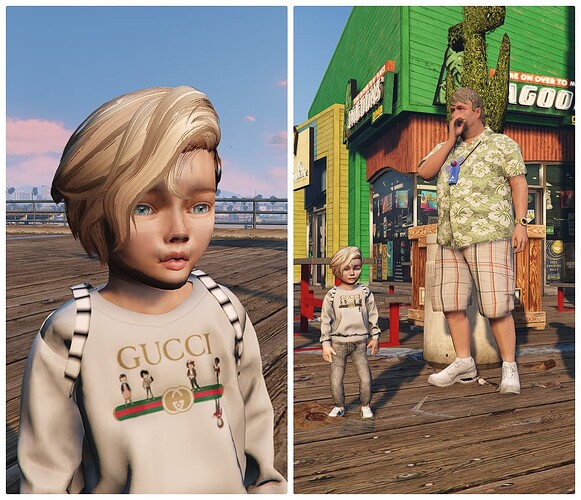 mb07_02 - CHILD GTA 5 BABY MOD PED LITTLE BOY PINI4A