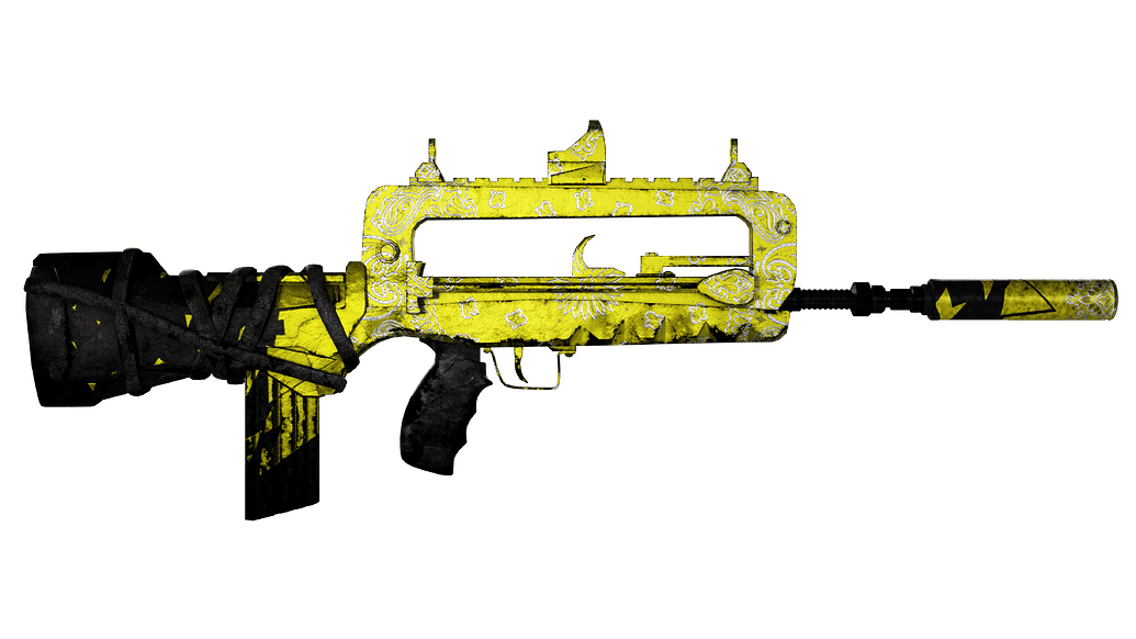 FAMAS Yellow Gang [add-on] [weapon] [full attachments] - FiveM Releases ...