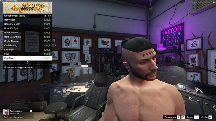 [ESX/QBCore] Tattoo Shops - DeeP-Scripts [RageUI - GABZ-TATTOO COMPATIBLE] thumbnail 4
