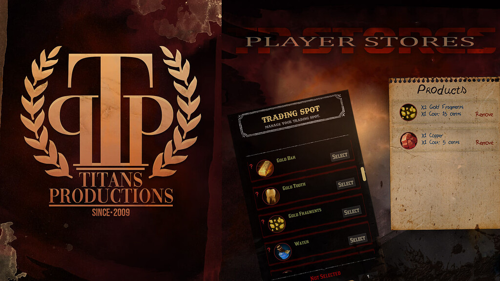 [PAID] TP Player Stores (Trading Spots) - RedM Releases - Cfx Forum