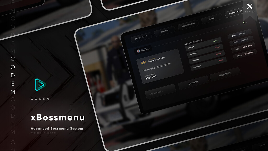 Codem Ui CodeM xBossmenu - FiveM Releases - Cfx.re Community