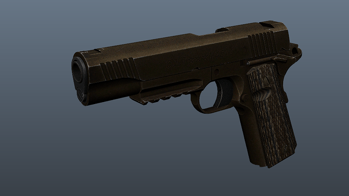 [PAID] [ADDON] M45A1 pistol by Divined (black & gold) thumbnail 2