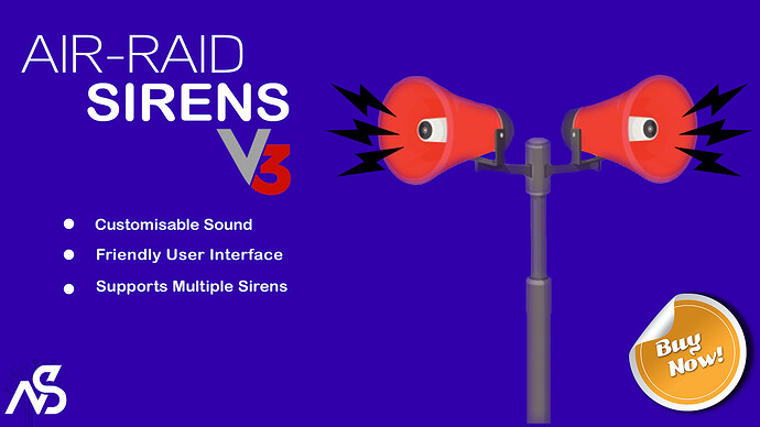 [PAID] [QB/ESX/STANDALONE] Air Raid Sirens v3 Thumbnail
