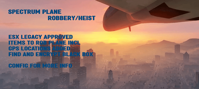[PAID] ESX Plane Heist/Robbery Thumbnail