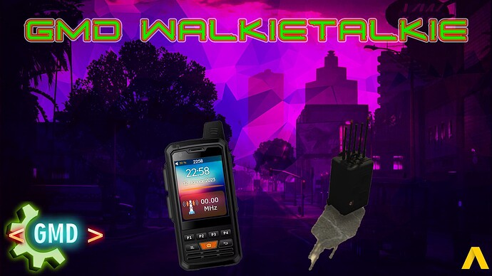 [PAID] [UPDATE] [ESX & QB] [PMA or SALTY] GMD_WalkieTalkie V2 | Jammersystem | Customprop | Radiomastsystem Thumbnail