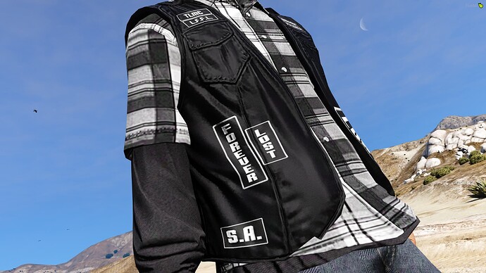 [PAID][CLOTHING][ADDON] UPDATED: Lost MC Bundle (includes Custom Vest with 8 ranks, 3 T-Shirts, Biker Helmet & Trucker Hat) thumbnail 3