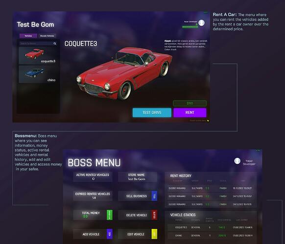 [PAID] 4u-rentacar | Purchaseable Advanced Rentacar | V1.0.0 [ESX/QBCore] thumbnail 2
