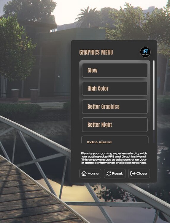 [Release] [Standalone] FPS / GRAPHICS Menu - FiveM Releases - Cfx Forum