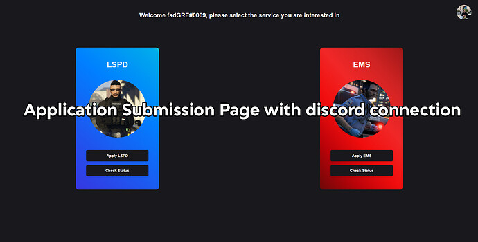 Service application panel Thumbnail
