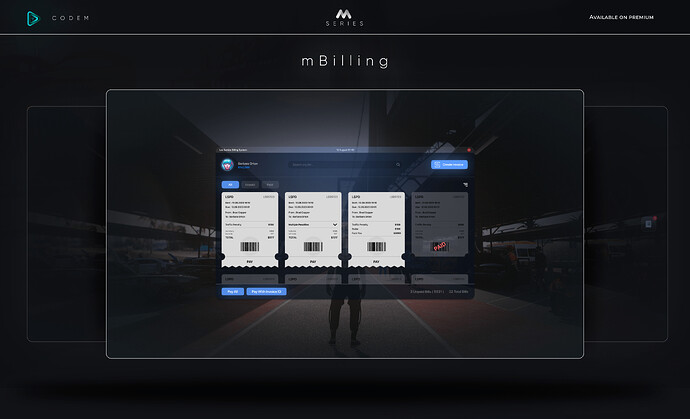 CodeM mBilling ( Advanced Billing System ) ESX QB thumbnail 2