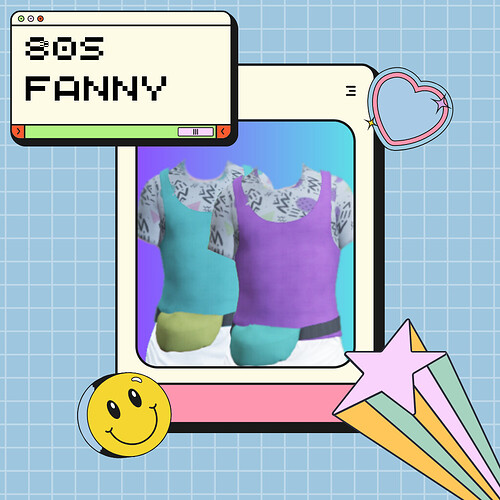 80s Themed Male Shirts Thumbnail