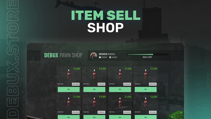 [QB-ESX-OTHER] [PAID] Item Sell Shop (PawnShop) Thumbnail