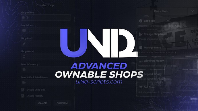 [Paid] Advanced Ownable Shops [ESX/QB] Thumbnail