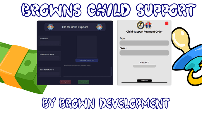 💰 [QB/ESX] Child Support System (Put People on Child Support) Thumbnail