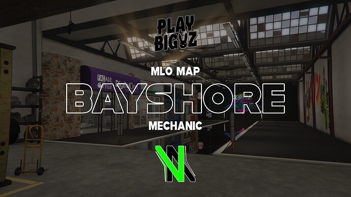 MechShop | BayShore [FiveM MLO Map] Thumbnail