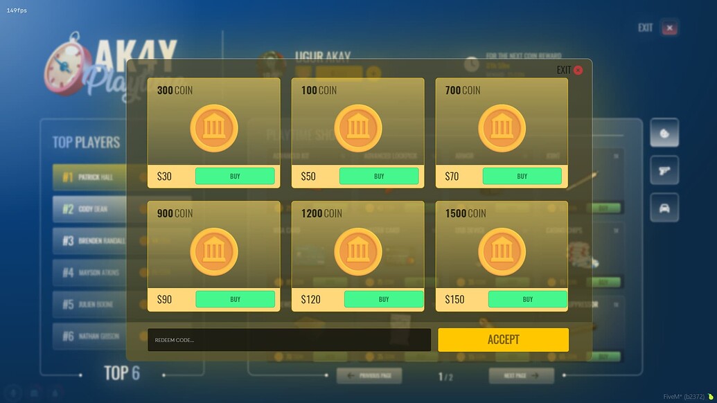 [QB/ESX] Playtime Shop (Play and Earn) - FiveM Releases - Cfx.re Community