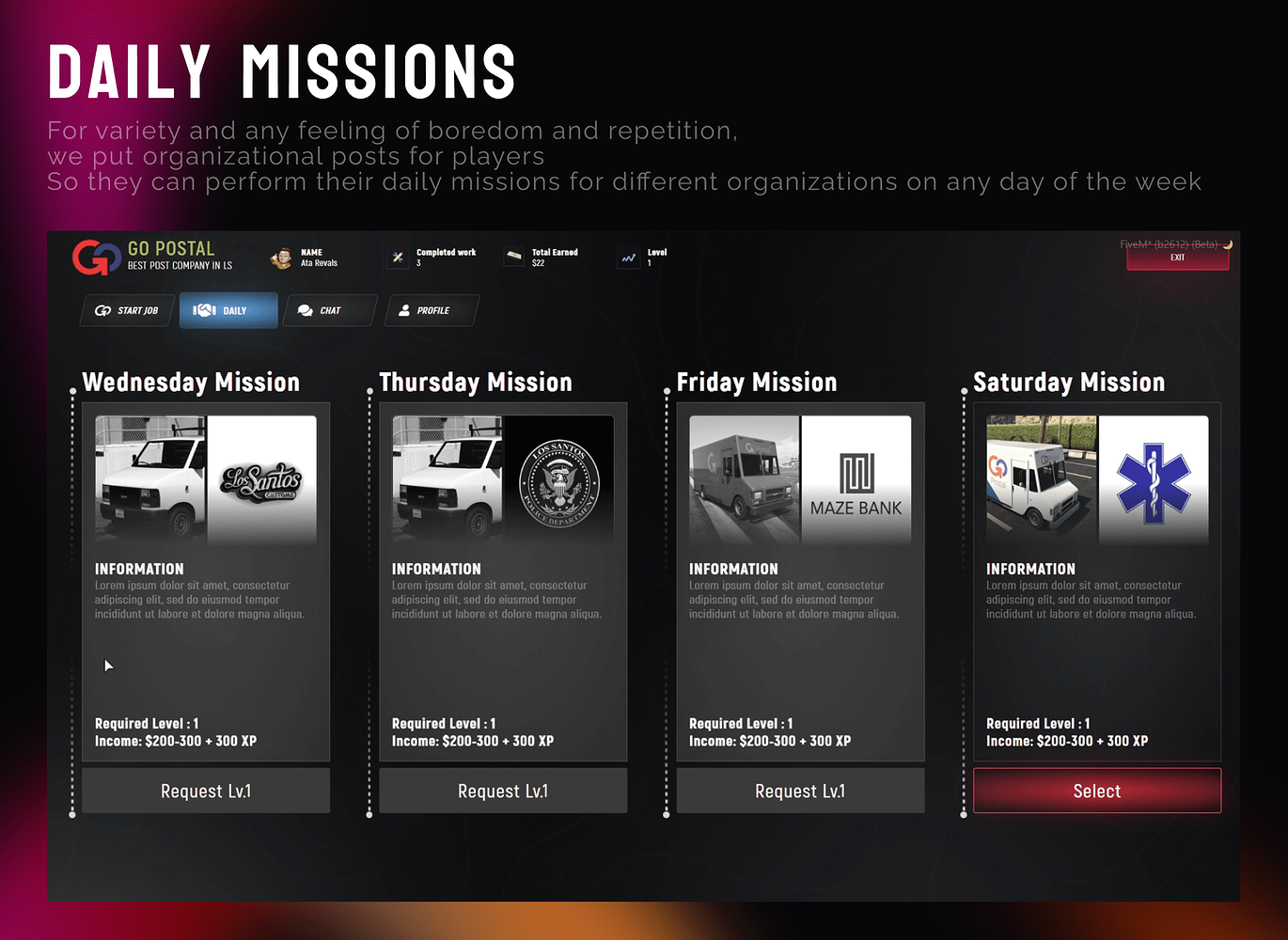 Ata Go Postal [ESX] [Paid] - FiveM Releases - Cfx.re Community