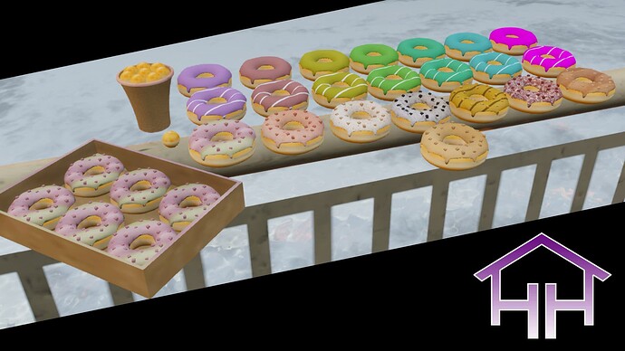 Donut prop pack | Thumbnail