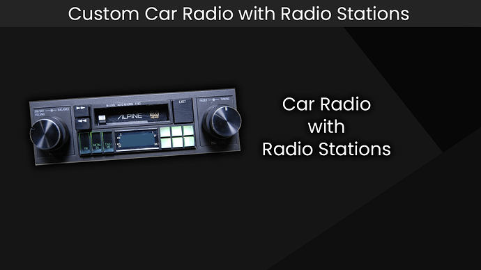 [QBCore/ESX/STANDALONE] Custom Car Radio with Radio Stations Thumbnail