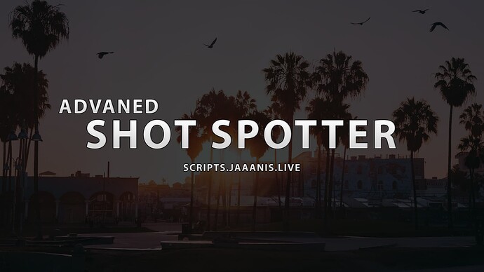 [ESX] Advanced Shot Spotter Perfect for your Roleplay Server! (Paid) Thumbnail