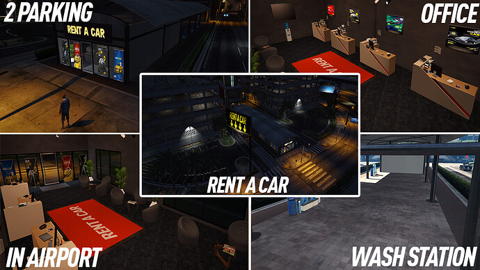 Rent a car | mlo | gtav | fivem Thumbnail