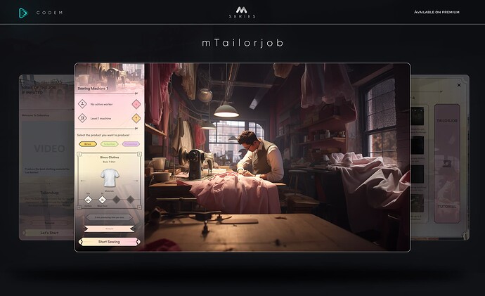 CodeM mTailorjob ESX QB (Advanced Tailorjob System) thumbnail 2