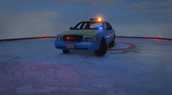 Undercover Police Taxi with Minimal or Maximum Frontal Lighting and Options for Rear Lighting Thumbnail