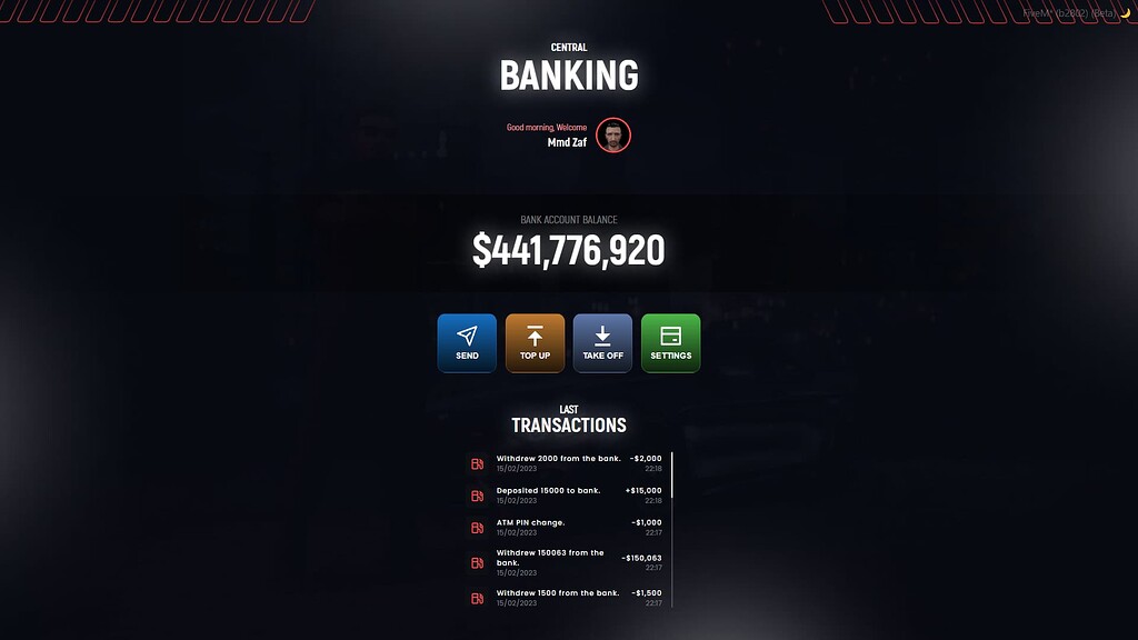[ESX / QB] IF Redline Banking - FiveM Releases - Cfx Forum