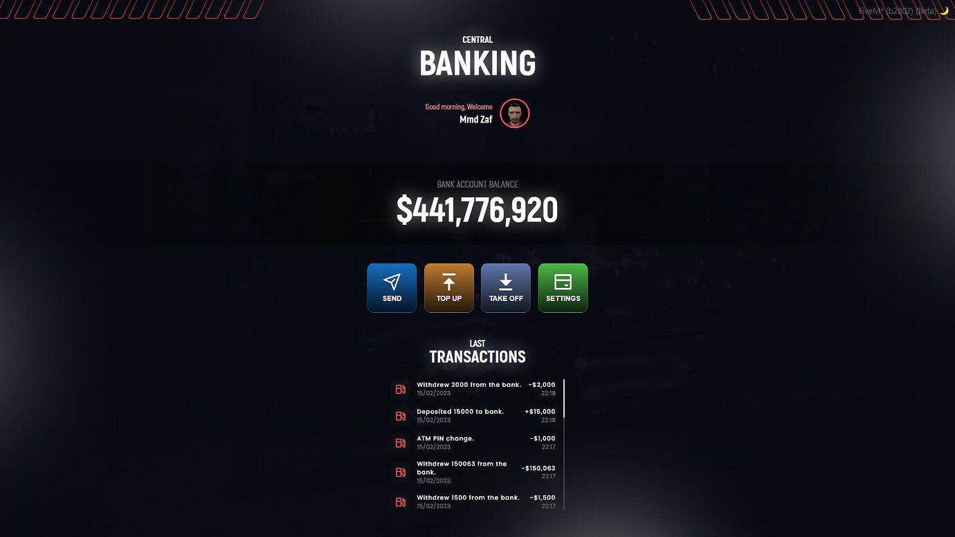 [ESX / QB] IF Redline Banking - FiveM Releases - Cfx Forum