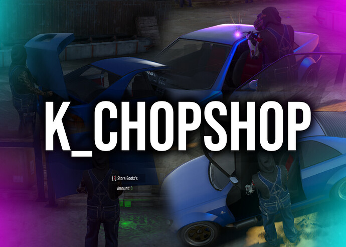 [ESX] K_CHOPSHOP | Remove Parts | Collect/Sell Parts Thumbnail
