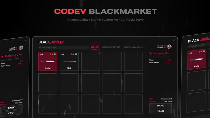 CODEV Blackmarket [QBCore & ESX] Thumbnail