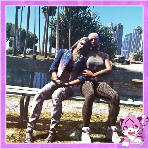 [Paid] Couple Animation Sitting on Bench Thumbnail