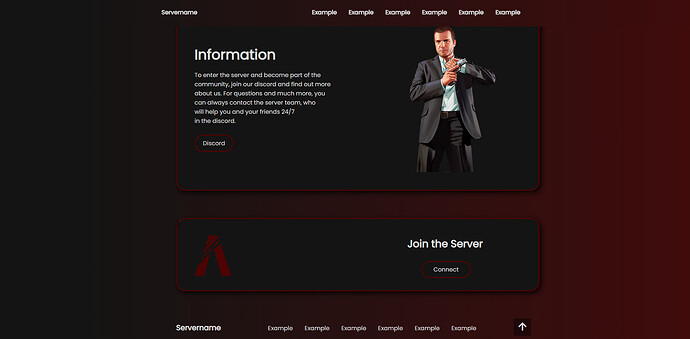 FiveM Landing Page / Website thumbnail 3