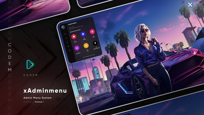 CodeM xAdminmenu ESX QB ( Advanced Admin Menu ) Thumbnail