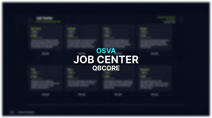 [QBCore][PAID] Osva Job Center Thumbnail