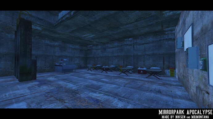 Mirror Park Safezone / Military HQ Apocalypse MAP thumbnail 18