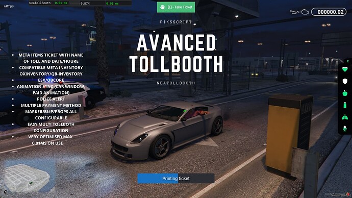 [PAID][ESX/QBCORE] a Avanced TollBooth {NeaTollBooth} Thumbnail